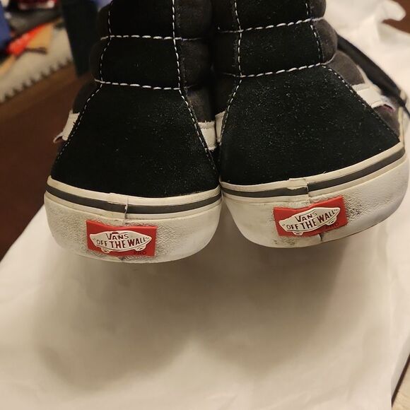 Vans Old Skool Skater Hi Top Black Sneakers Men's 13 - Picture 5 of 13